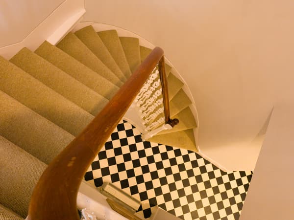 Carpeted staircase